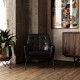 Brayden Accent Black Faux Leather Chair